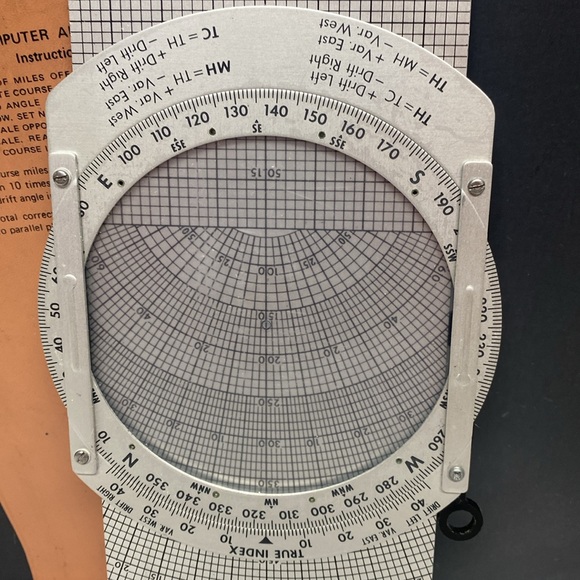 Computer Air Navigation Dead Reckoning Graph Jeppesen, Type MB-4A - Picture 6 of 17